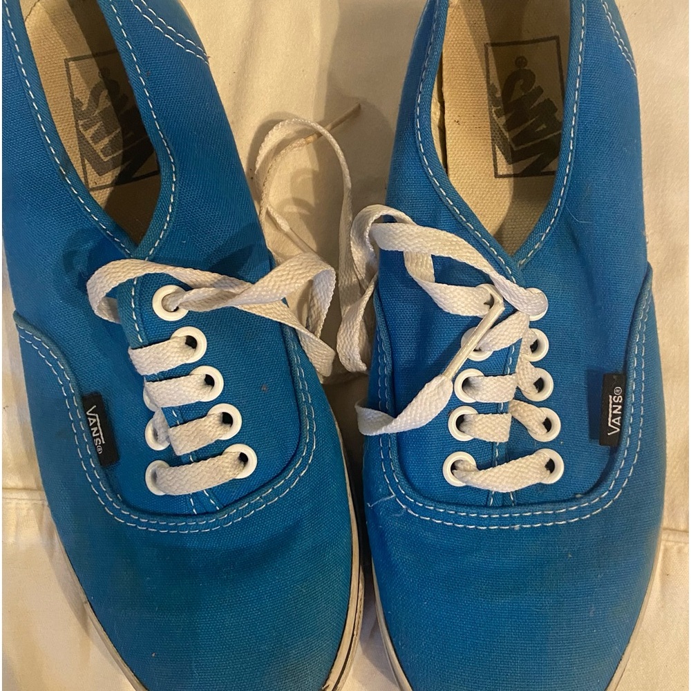 Womens Vans US SZ7 Blue tennis Shoe